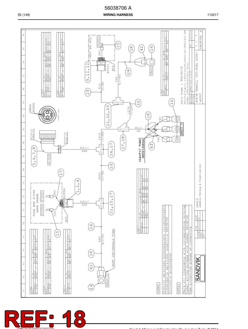 08001686 080 016 86 Wire - Sandvik Technical Drawing