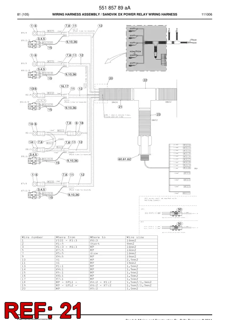 08001997 080 019 97 080-019-97 Plastic conduits for cable - Sandvik Technical Drawing