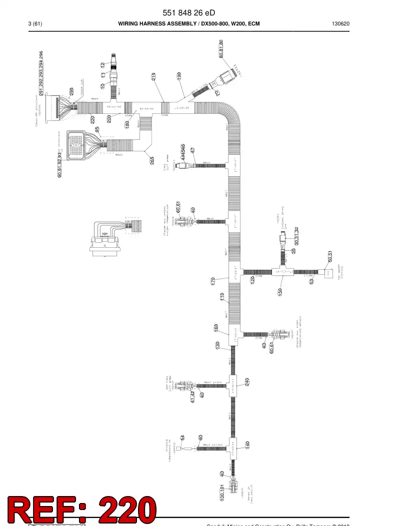 08001997a 080 019 97a Conduit, Cable, Plastic - Sandvik Technical Drawing