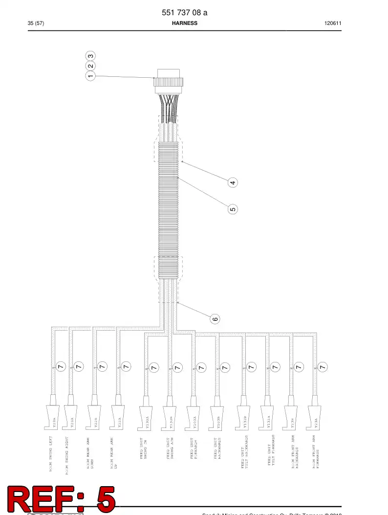 08001998 080 019 98 Plastic conduits for cable - Sandvik Technical Drawing