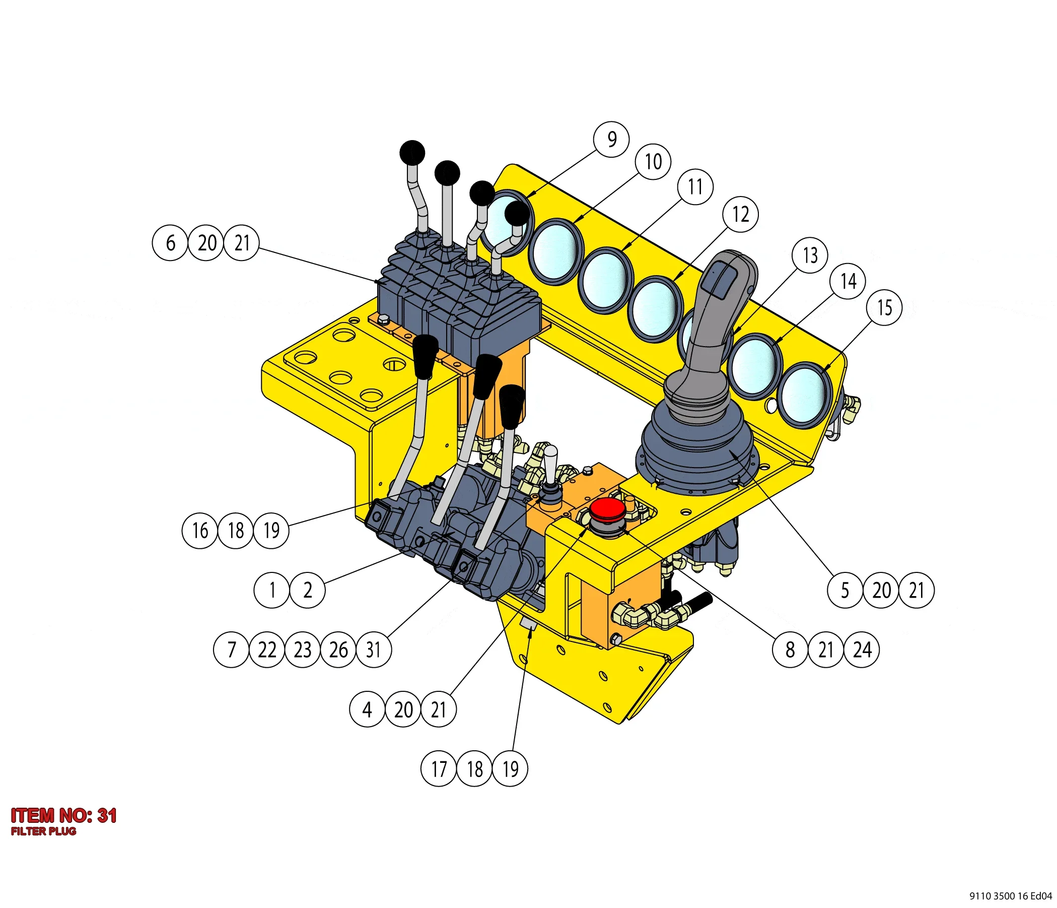 0803 5012 03 FILTER PLUG - Technical Drawing