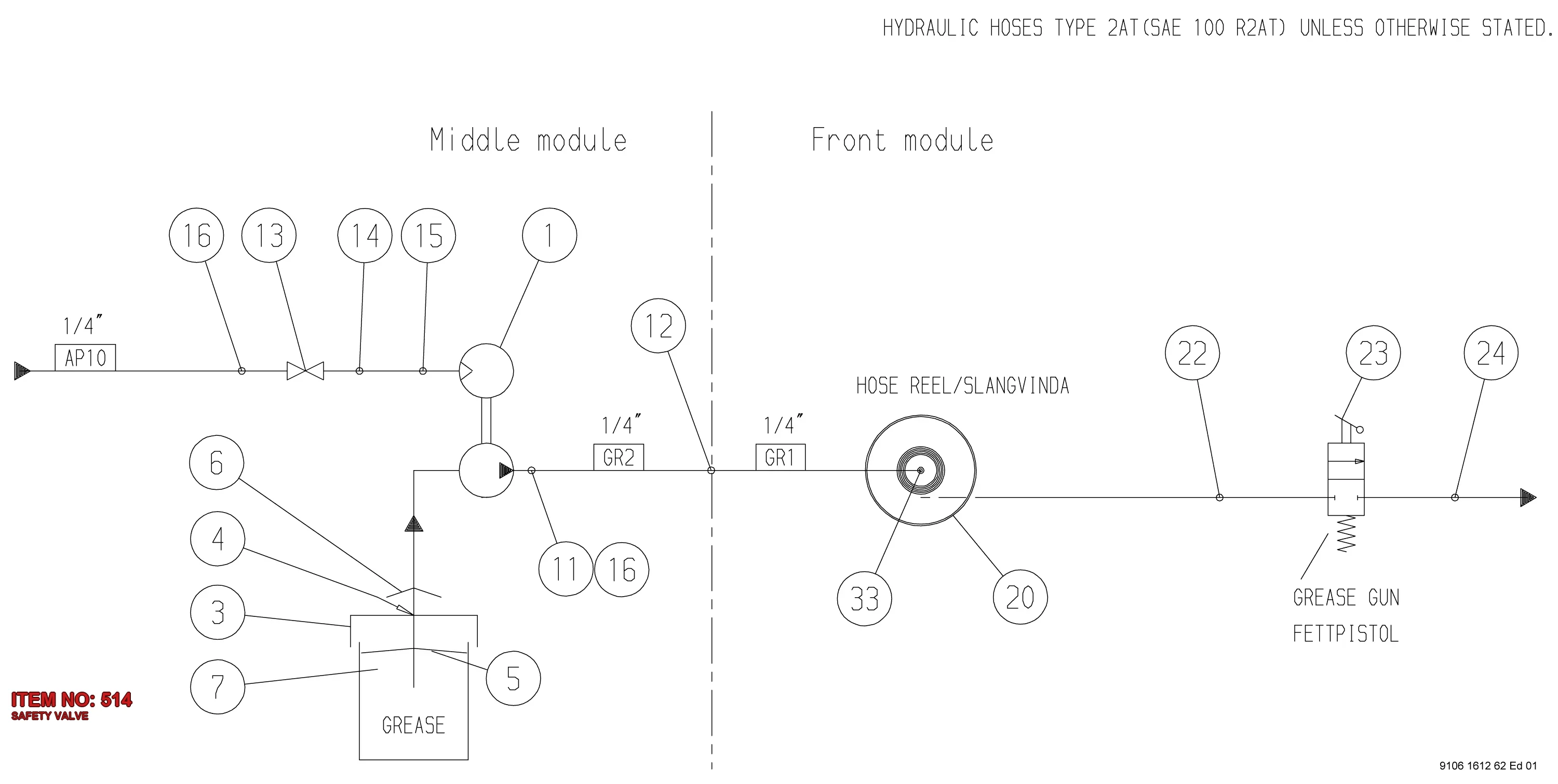 0830 1008 44 SAFETY VALVE - Technical Drawing