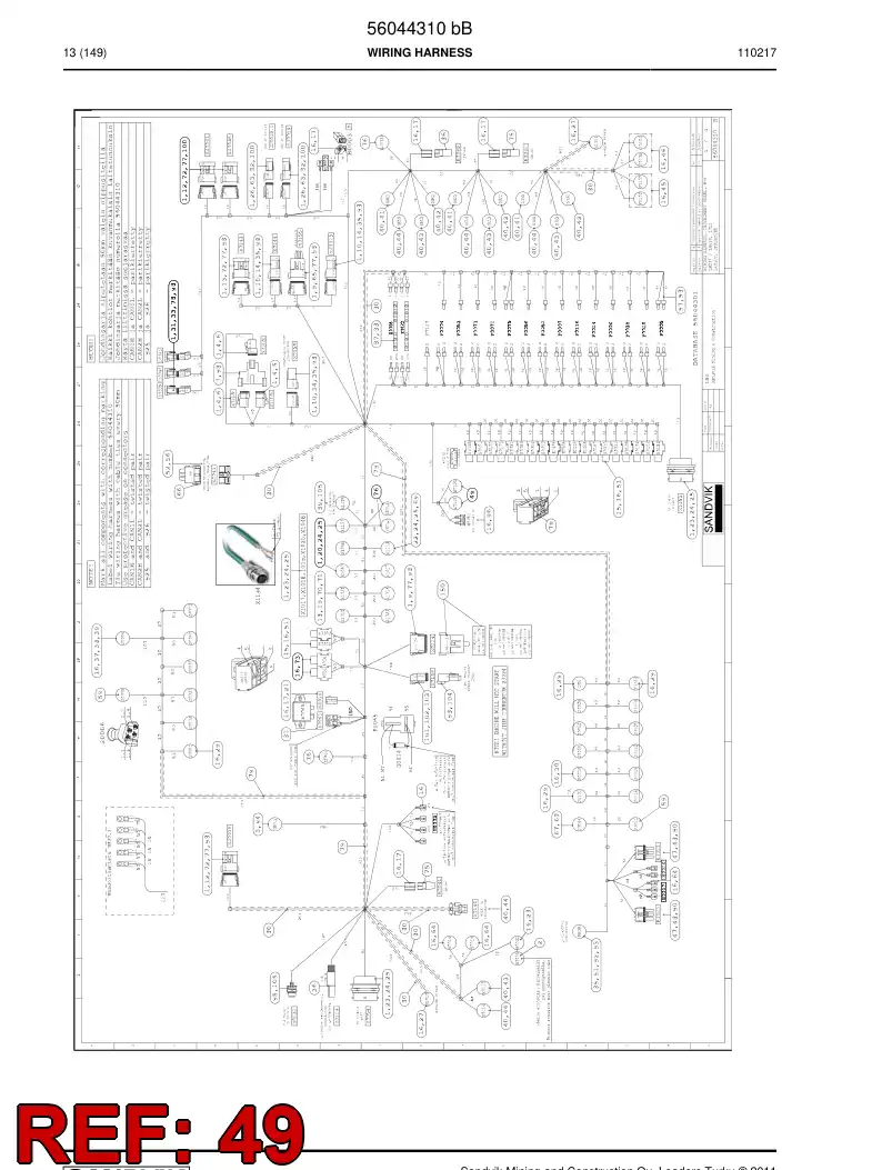 08501050 085 010 50 Connector - Sandvik Technical Drawing