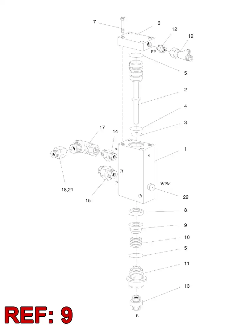 08540778 085 407 78 Plate, Backing - Sandvik Technical Drawing