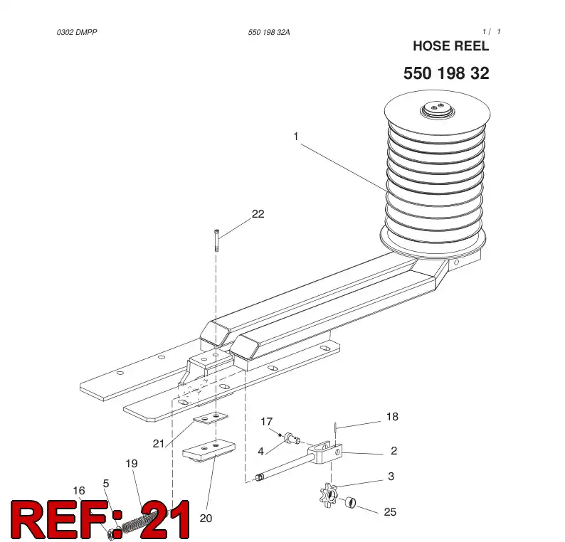 08542408 085 424 08 Plate, Mounting - Sandvik Technical Drawing