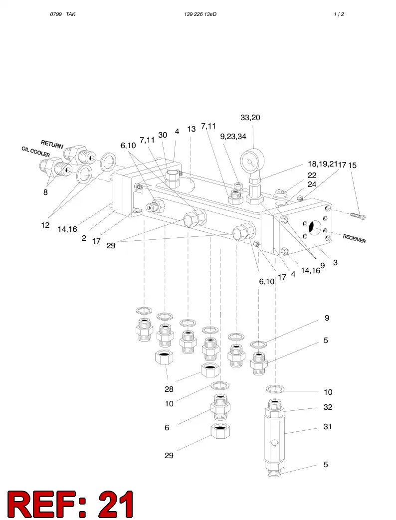 08543268 085 432 68 DAMPING ADAPTER - Sandvik Technical Drawing