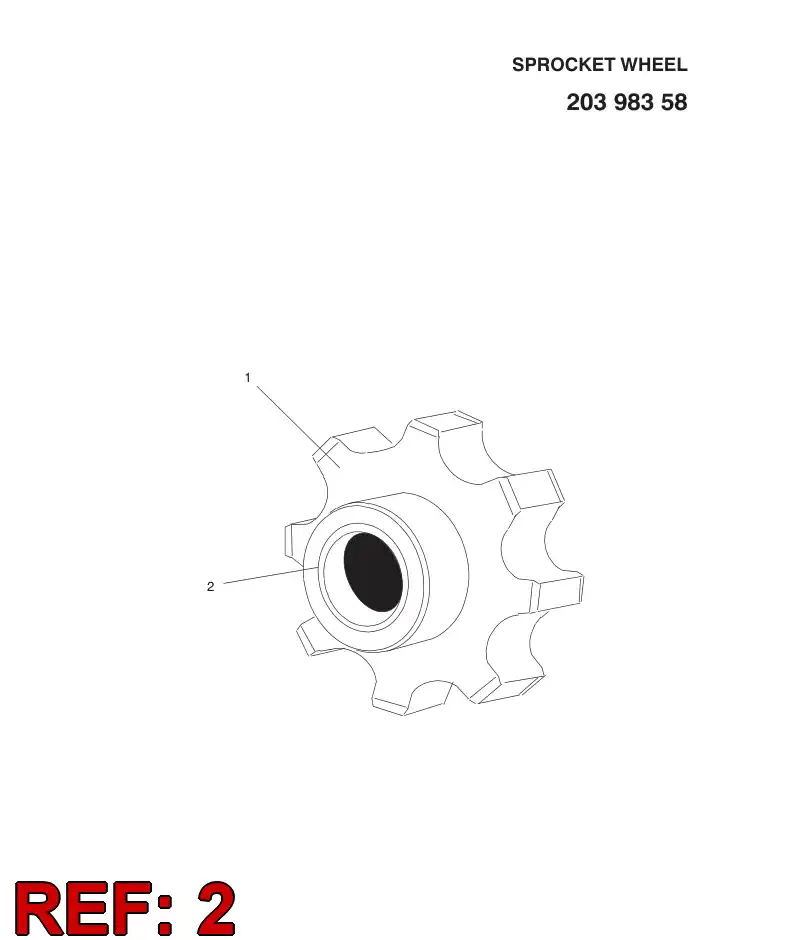 08558238 085 582 38 BEARING BUSHING - Sandvik Technical Drawing