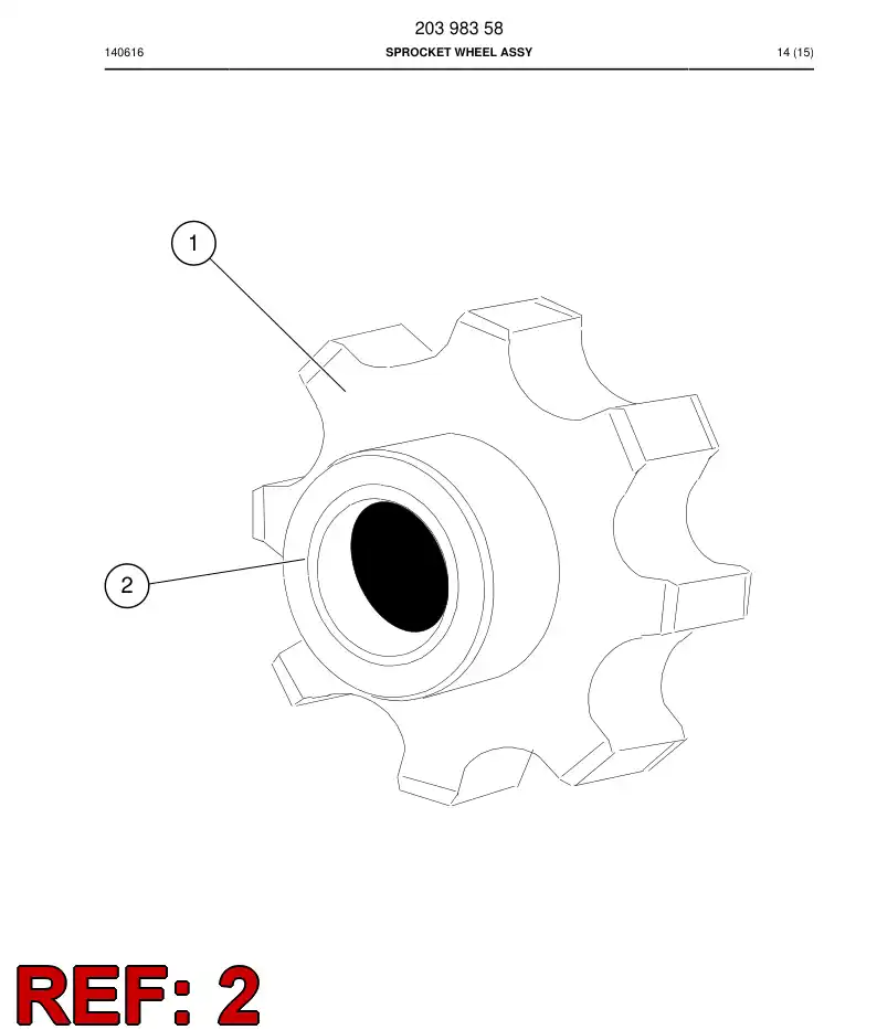 08558238a 085 582 38a Bushing, Bearing - Sandvik Technical Drawing