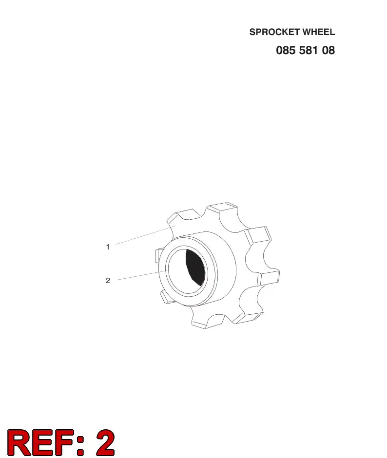 08558368 085 583 68 Bearing bushing - Sandvik Technical Drawing