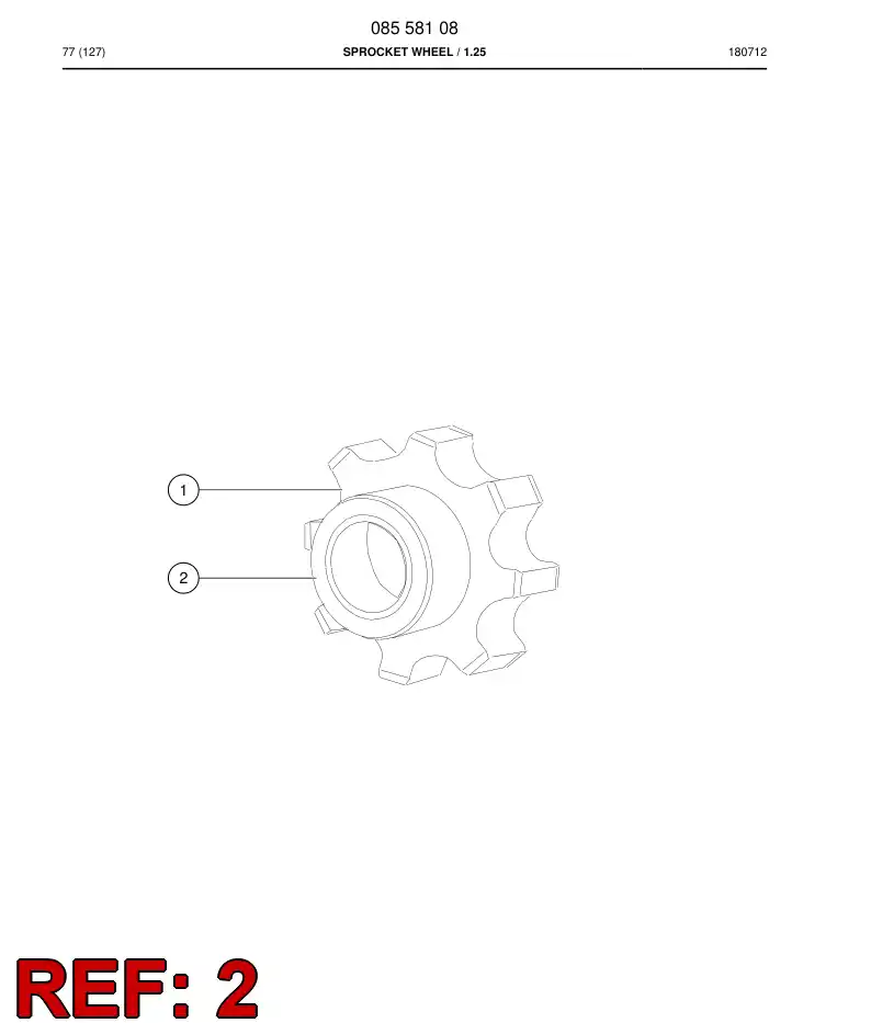 08558368a 085 583 68a Bushing, Bearing - Sandvik Technical Drawing