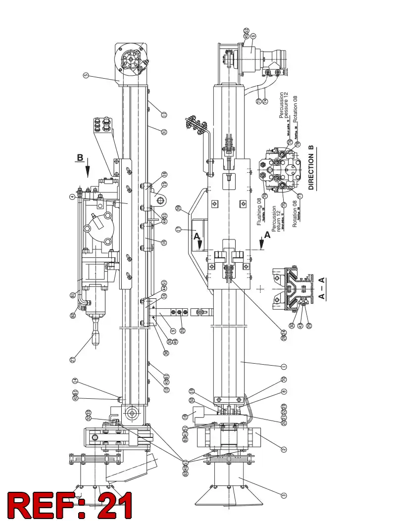 08559658 085 596 58 BUSHING - Sandvik Technical Drawing