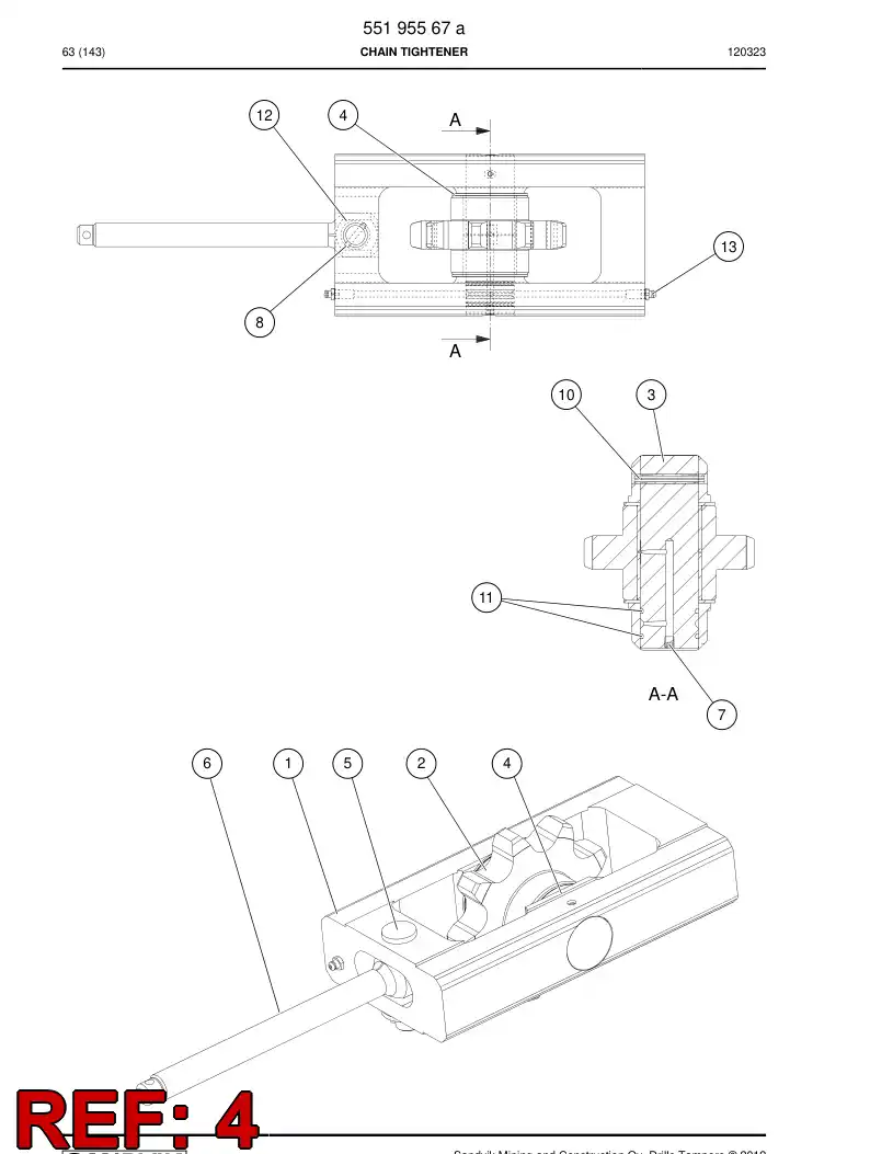 08575828b 085 758 28b Spacer - Sandvik Technical Drawing