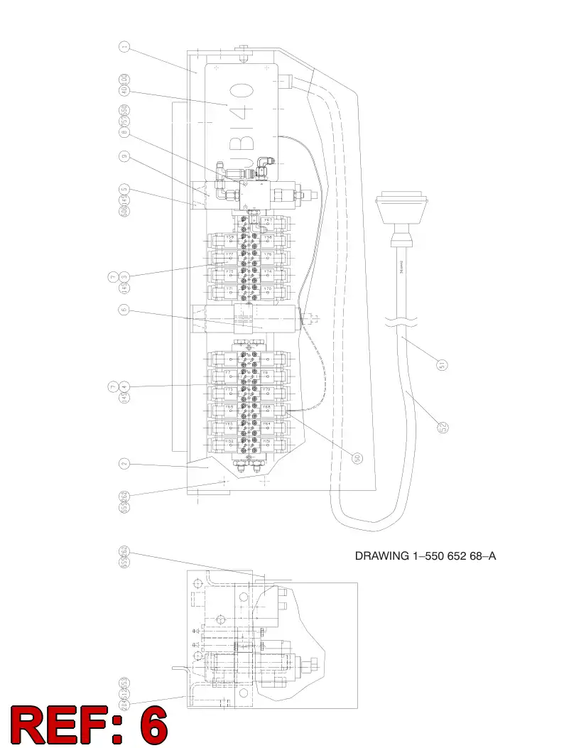 08633787 086 337 87 PRESSURE ACCUMULATOR - Sandvik Technical Drawing