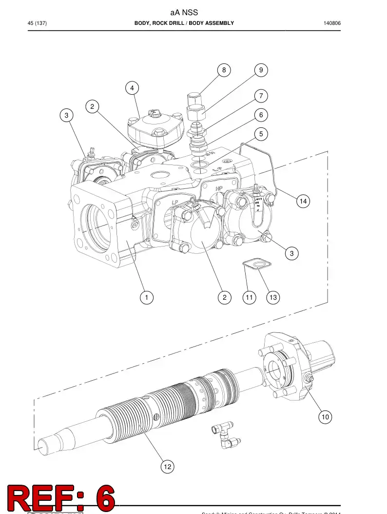 08650968a 086 509 68a ADAPTER - Sandvik Technical Drawing