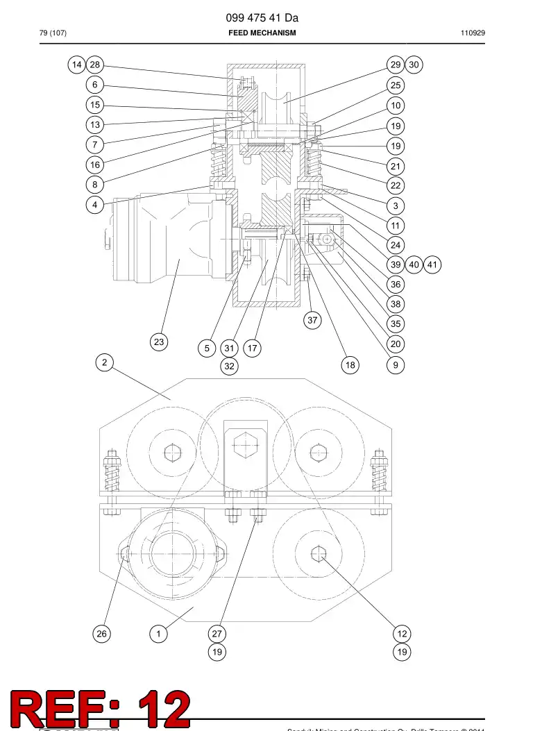 08678738 086 787 38 Bolt - Sandvik Technical Drawing