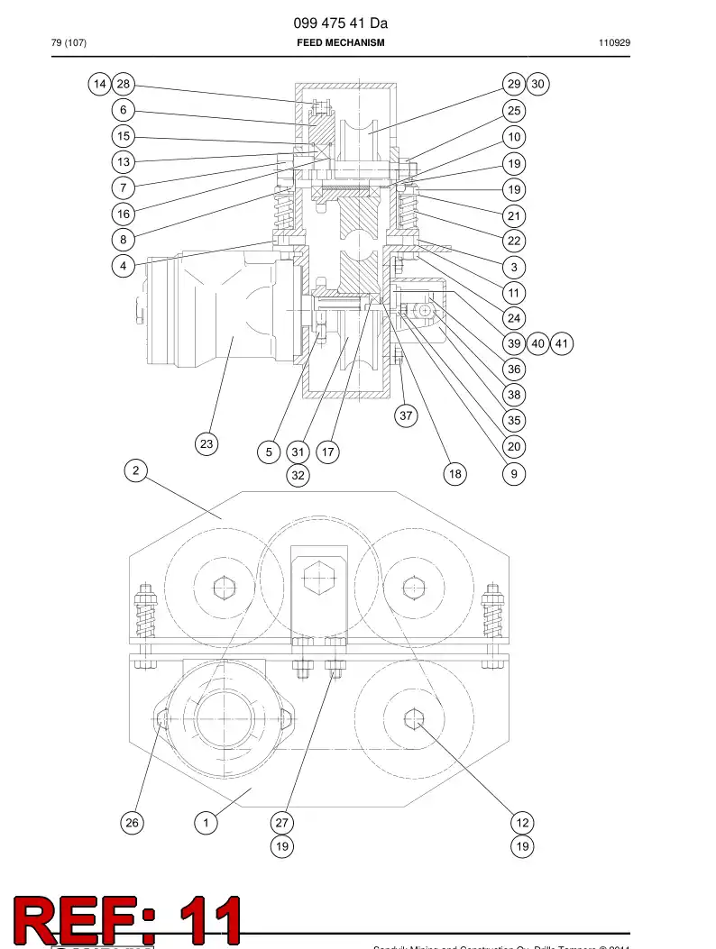 08707878 087 078 78 Shim - Sandvik Technical Drawing