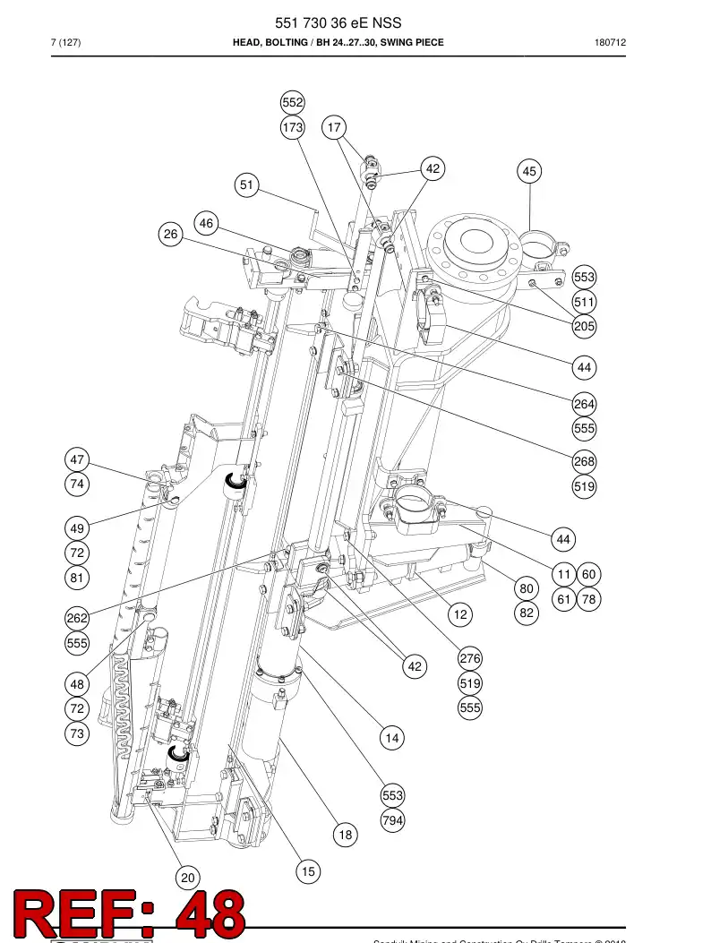 08731778a 087 317 78a Pin - Sandvik Technical Drawing