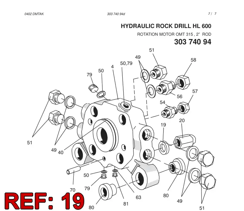 08823778 088 237 78 WASHER - Sandvik Technical Drawing