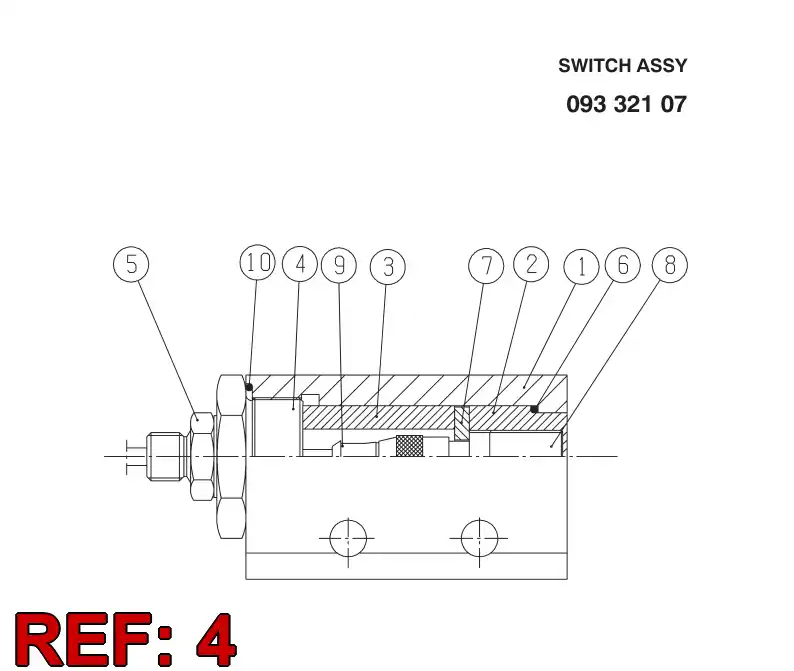 08826958 088 269 58 REDUCER - Sandvik Technical Drawing