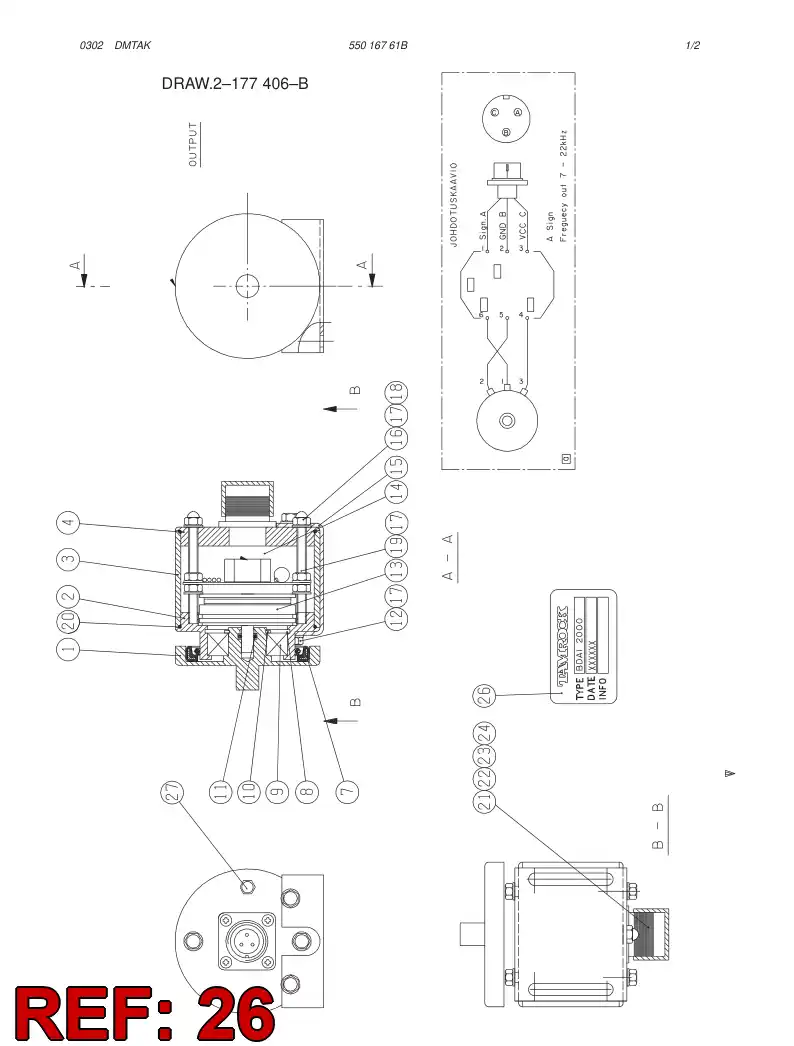 08880308 088 803 08 STICKER (SERIAL NO.) - Sandvik Technical Drawing