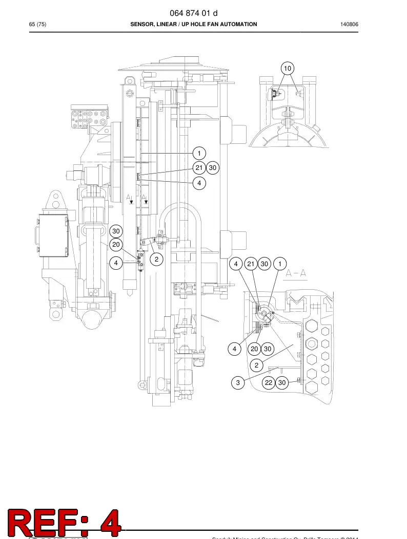 08898558a 088 985 58a ADJUSTING PLATE - Sandvik Technical Drawing
