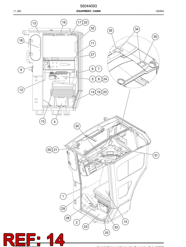 08900778 089 007 78 Tank, Water - Sandvik Technical Drawing