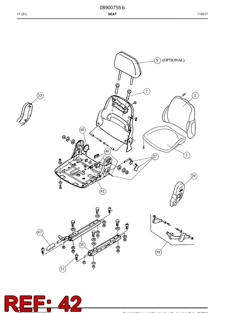 08900919 089 009 19 Spring - Sandvik Technical Drawing