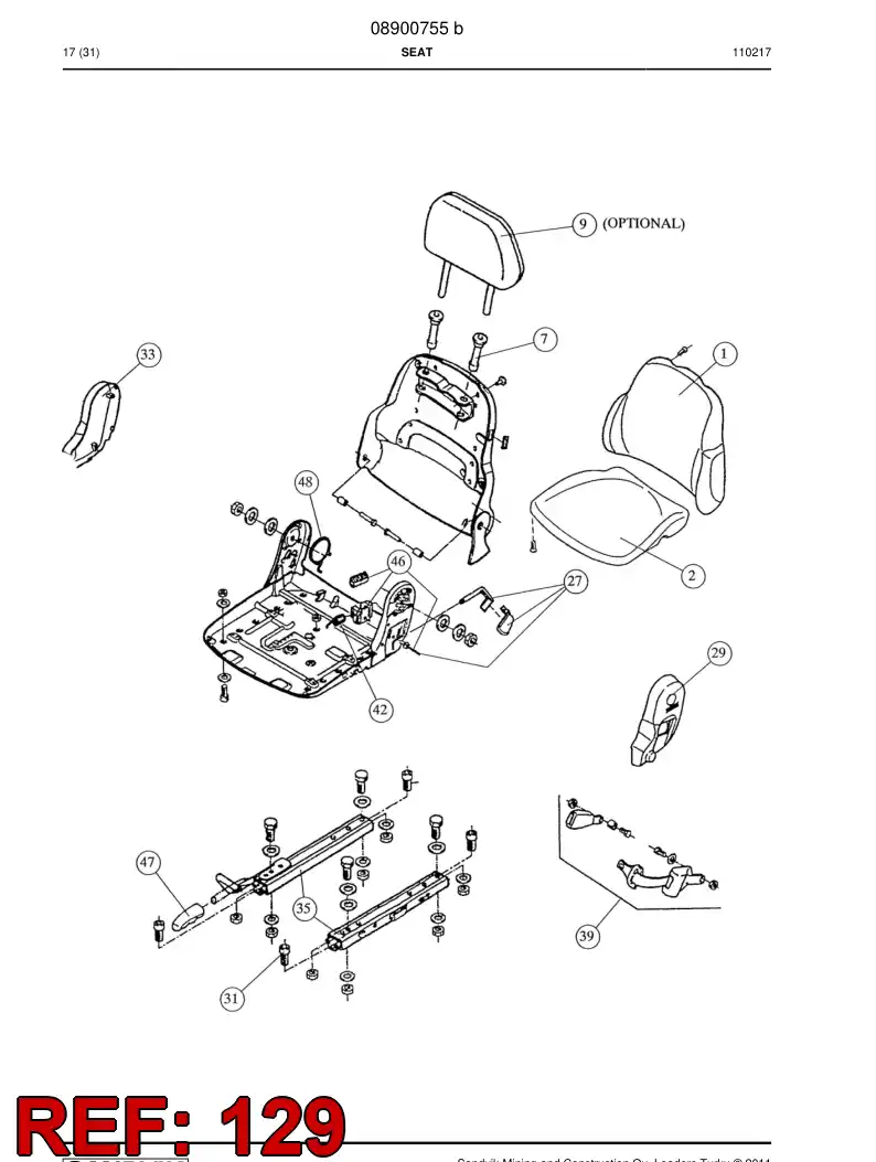 08900949 089 009 49 Spring - Sandvik Technical Drawing