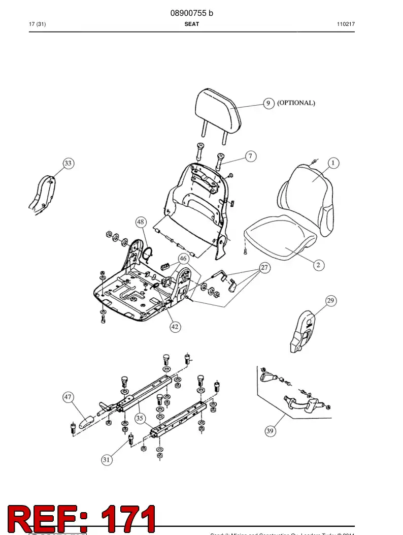 08900963 089 009 63 Bearing - Sandvik Technical Drawing