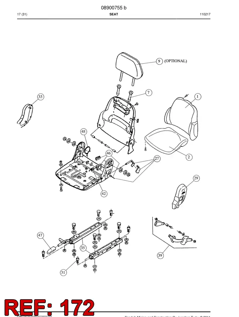 08900964 089 009 64 Bushing - Sandvik Technical Drawing