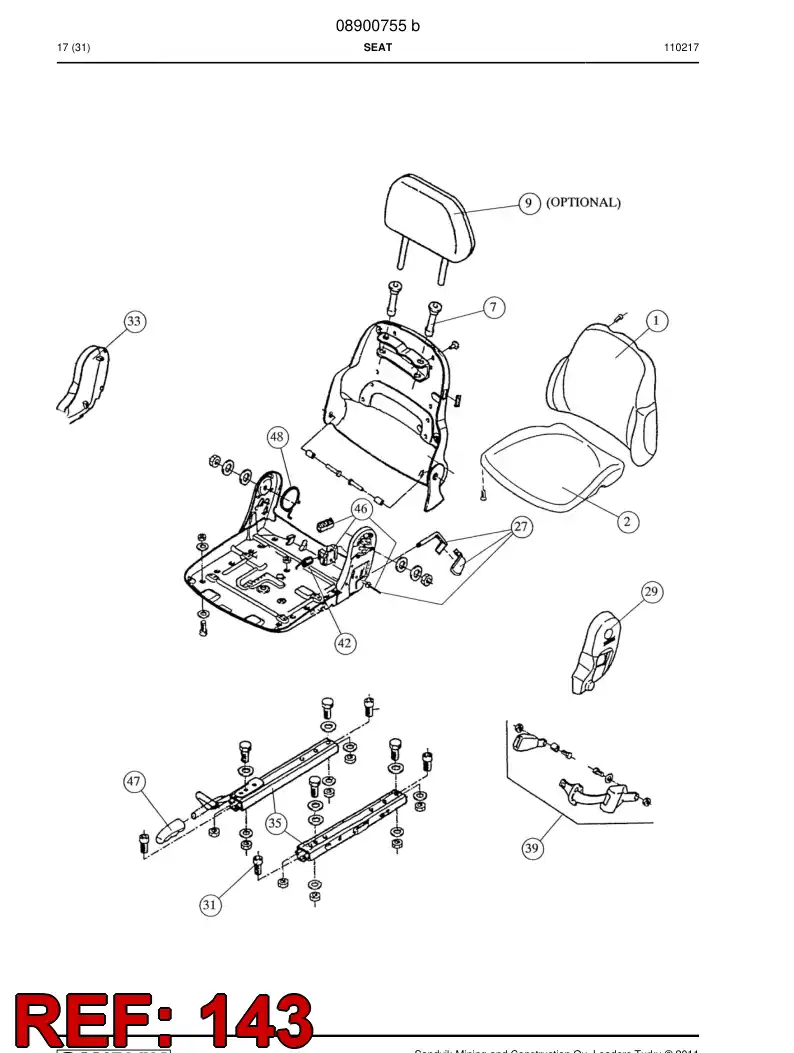 08900969 089 009 69 Washer, Thrust - Sandvik Technical Drawing