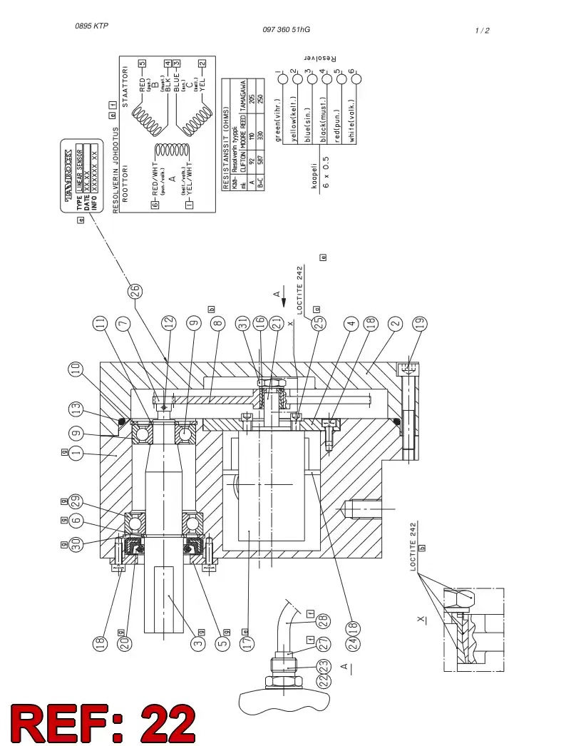 08934028 089 340 28 SEAL ADAPTER ASSEMBLY - Sandvik Technical Drawing