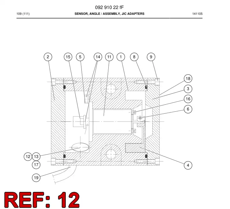08934028a 089 340 28a SEAL ADAPTER ASSEMBLY - Sandvik Technical Drawing