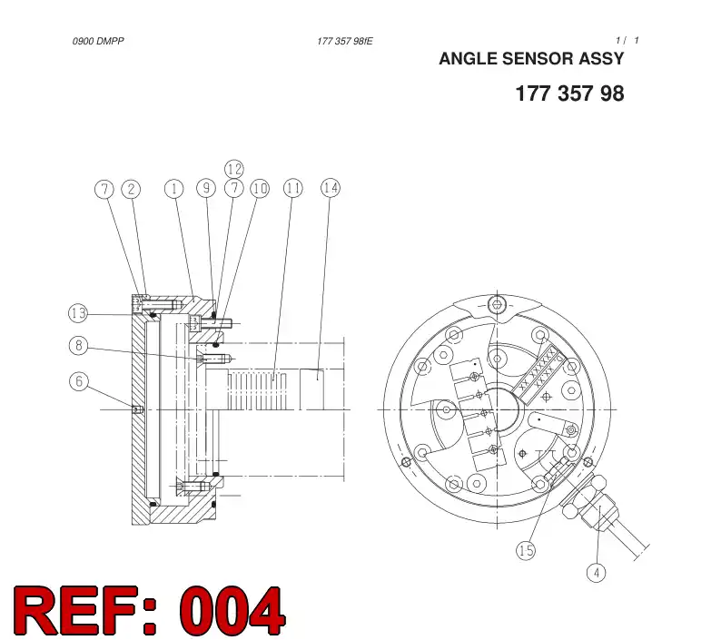 08934158 089 341 58 SEAL ADAPTER MASCHINING - Sandvik Technical Drawing