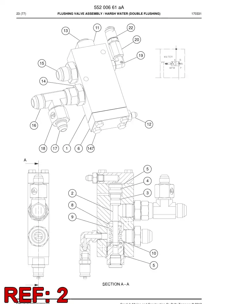 09038958a 090 389 58a CARRETEL - Sandvik Technical Drawing