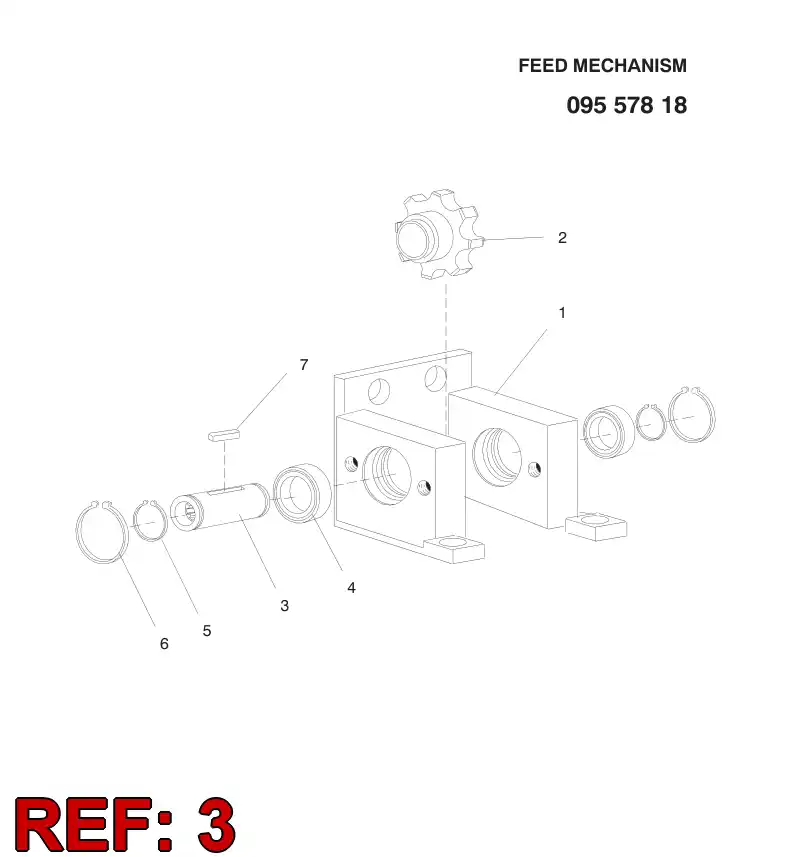 09048038 090 480 38 Drive axle - Sandvik Technical Drawing