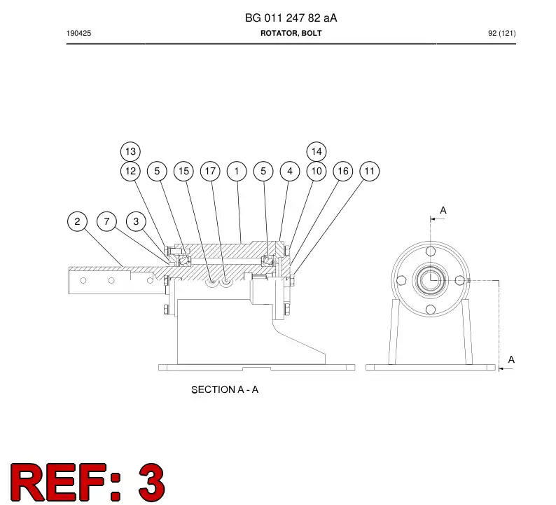 09048578 090 485 78 Cover - Sandvik Technical Drawing