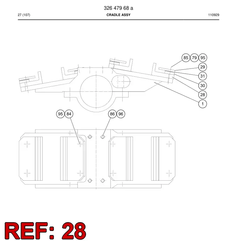 09082378 090 823 78 Wear piece - Sandvik Technical Drawing