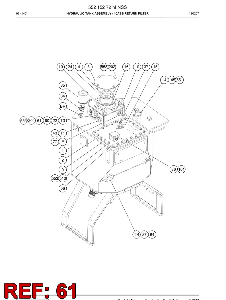 09236268a 092 362 68a CONECTOR - Sandvik Technical Drawing