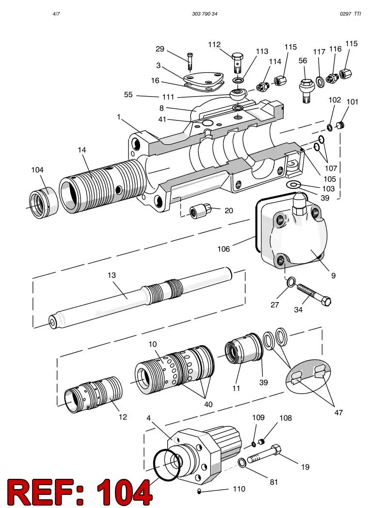 09256478 092 564 78 BEARING BUSHING - Sandvik Technical Drawing