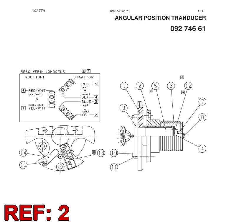 09270758 092 707 58 BELLOW FLANGE - Sandvik Technical Drawing