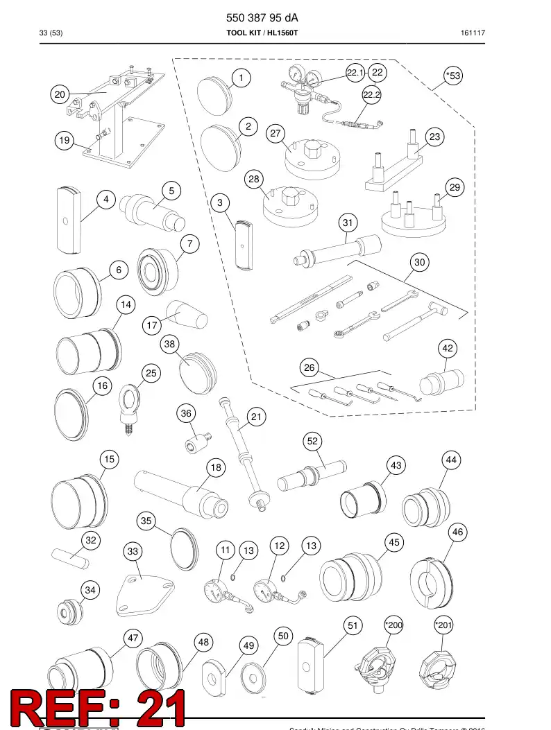 09286458b 092 864 58b MARTELO - Sandvik Technical Drawing