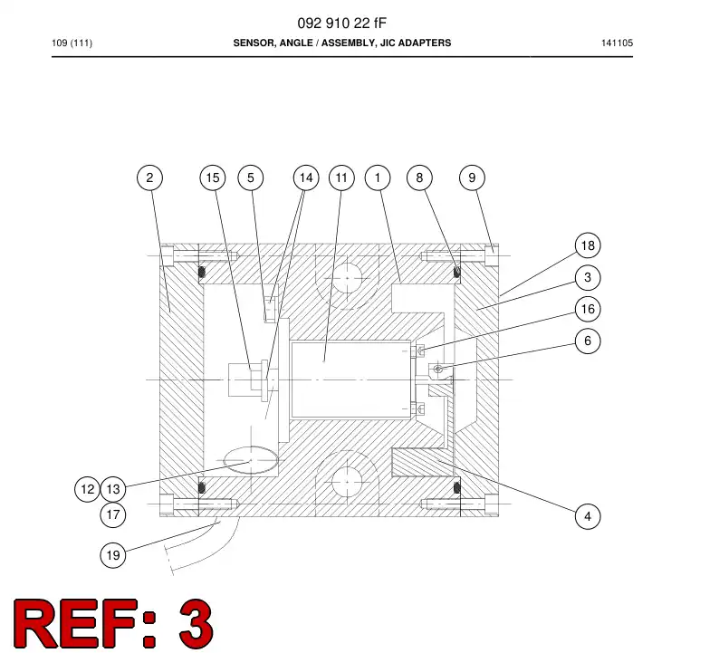 09290968 092 909 68 Flange - Sandvik Technical Drawing