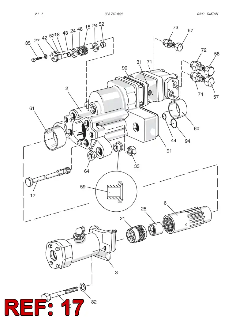 09332928 093 329 28 TIE ROD - Sandvik Technical Drawing
