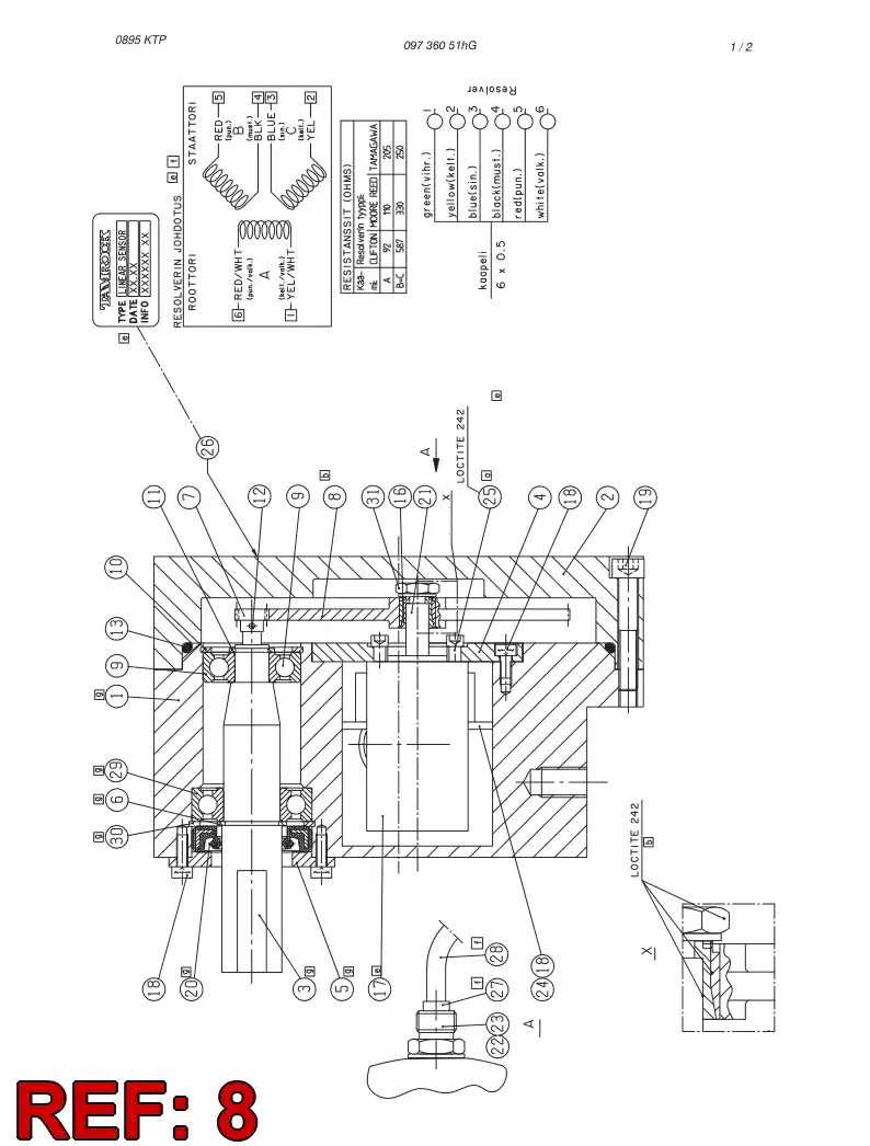 09368558 093 685 58 GEAR WHEEL ASSEMBLY - Sandvik Technical Drawing