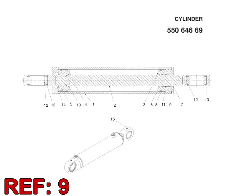 09370084 093 700 84 O-RING - Sandvik Technical Drawing