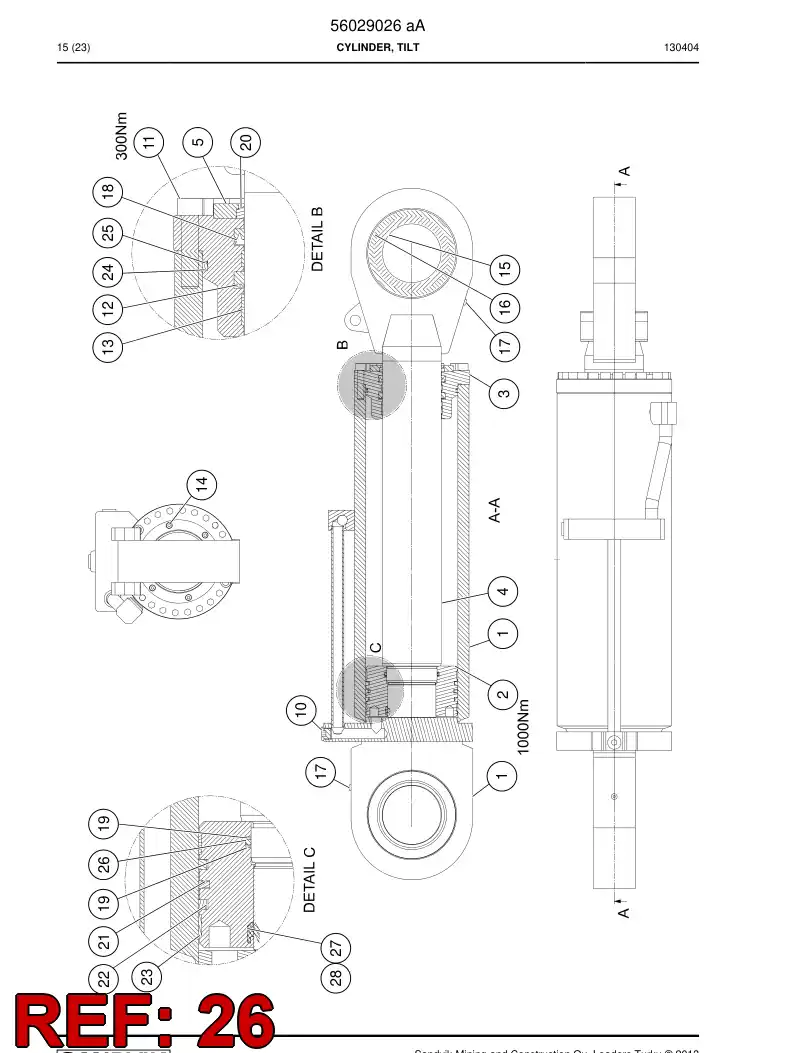 09370085 093 700 85 O-Ring - Sandvik Technical Drawing