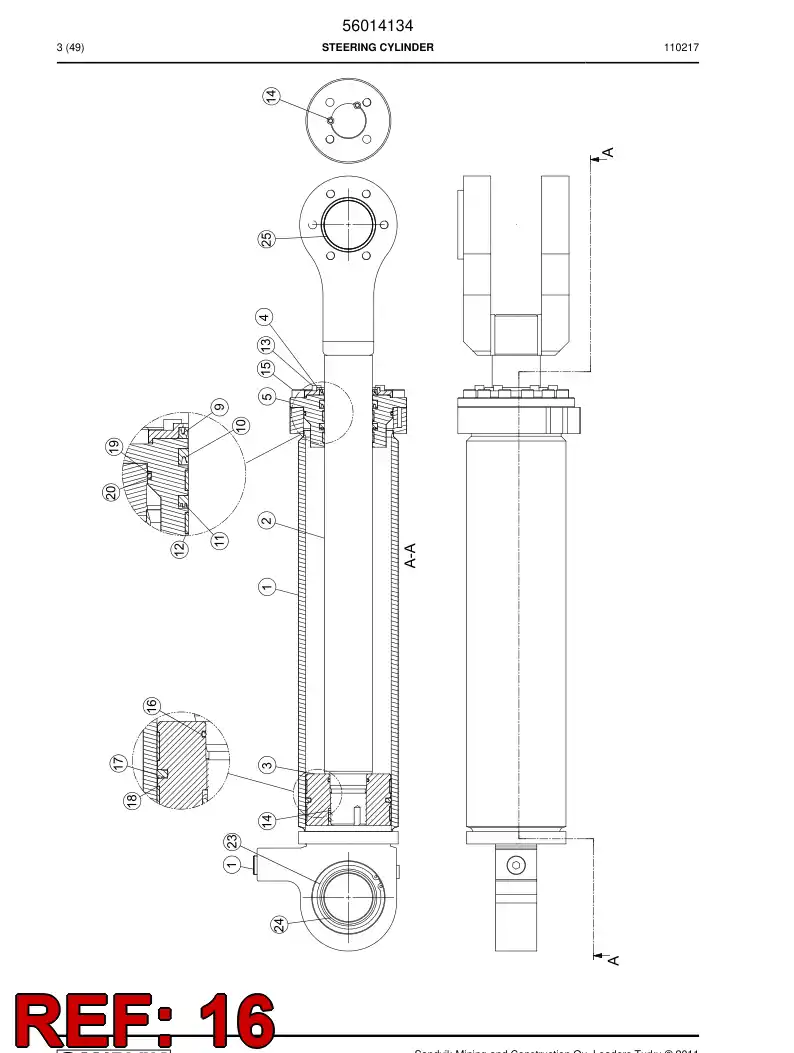 09370222 093 702 22 O-ring - Sandvik Technical Drawing