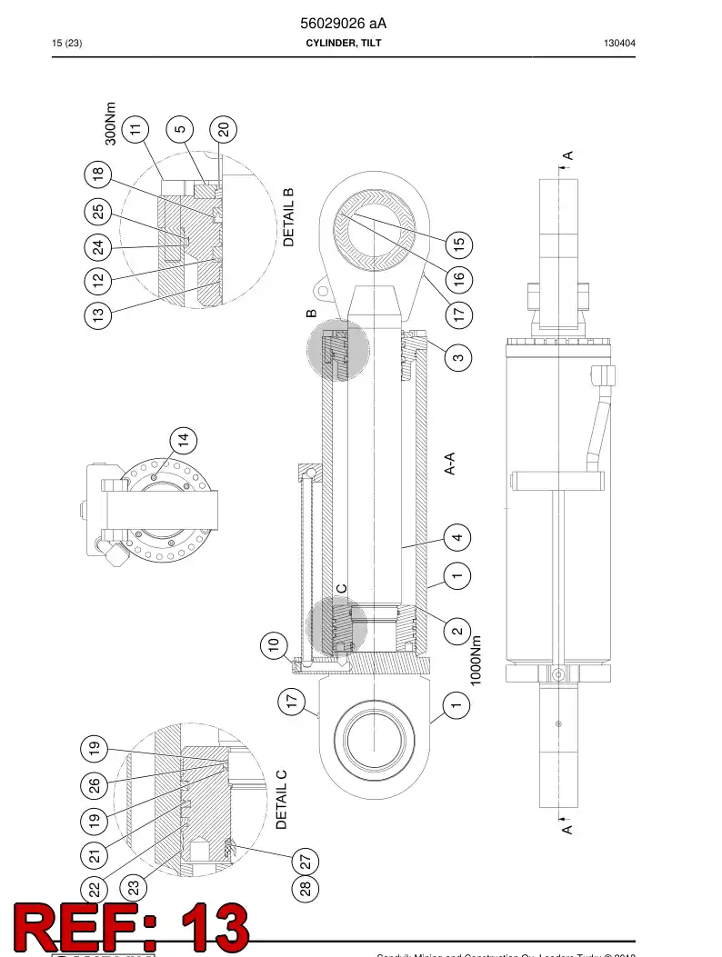 09370607 093 706 07 Ring, Guide - Sandvik Technical Drawing