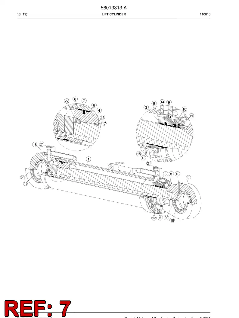 09370611 093 706 11 Seal - Sandvik Technical Drawing